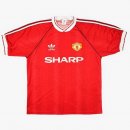 Primera Equipación Tailandia Camiseta Manchester United Retro 1990 1992 Rojo