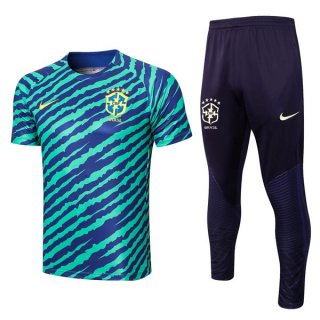 Entrenamiento Brasil Conjunto Completo 2022/2023 Verde Azul