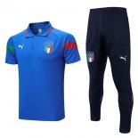 Polo Italia Conjunto Completo 2023/2024 Azul 2