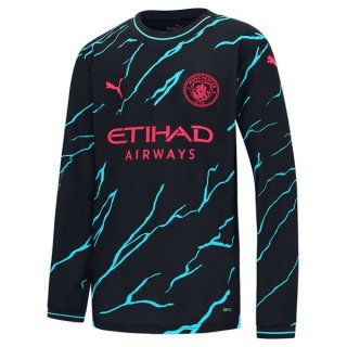 Tailandia Camiseta Manchester City Segunda Equipación ML 2023/2024