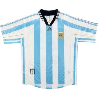 Primera Equipación Tailandia Camiseta Argentina Retro 1998 Azul