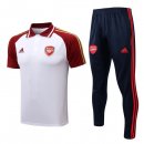 Polo Arsenal Conjunto Completo 2022/2023 Rojo Blanco