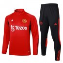 Sudadera De Training Manchester United Rojo 3