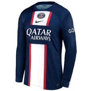 Tailandia Camiseta Paris Saint Germain Primera Equipación ML 2022/2023 Azul