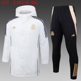 Abrigo Real Madrid Conjunto Completo 2024/2025 Blanco