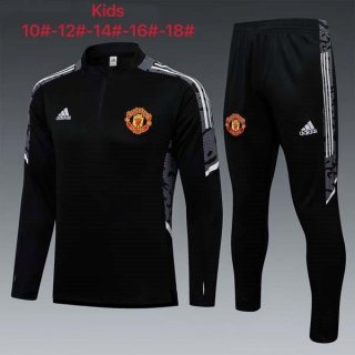 Niño Sudadera De Training Manchester United 2022 Negro