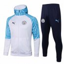 Chandal Con Capucha Manchester City 2021/2022 Azul Blanco