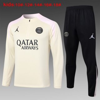 Niños Sudadera De Training PSG 2024/2025 Amarillo Rosa 3