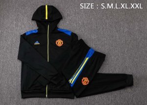 Chandal Con Capucha Manchester United 2021/2022 Negro