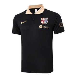 Polo Barcelona 2024/2025 Negro Amarillo 2