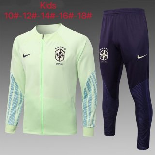 Ninos Chandal Brasil 2022/2023 Verde Purpura