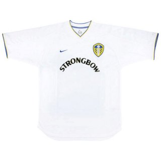 Primera Equipación Tailandia Camiseta Leeds United Retro 2000 2002 Blanco