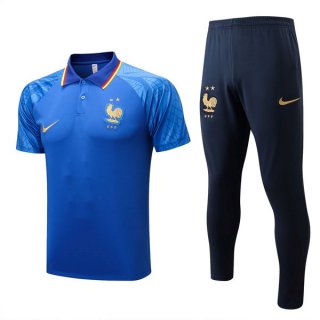 Polo Francia Conjunto Completo 2022/2023 Azul 1