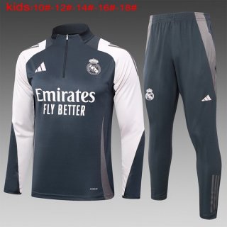 Ninos Sudadera De Training Real Madrid 2024/2025 Gris