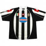 Primera Equipación Tailandia Camiseta Juventus Retro 2002 2003 Negro Blanco