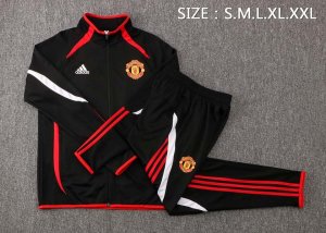 Chandal Manchester United 2022 Negro Rojo Blanco